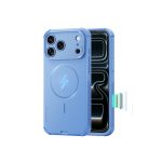 ESR Cyber Tough Magnetic with Camera Control Button for iPhone 18/17 Series (Frosted Light Blue)