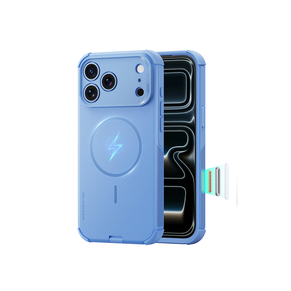 ESR Cyber Tough Magnetic with Camera Control Button for iPhone 18/17 Series (Frosted Light Blue) ESR Cyber Tough Magnetic with Camera Control Button for iPhone 18/17 Series (Frosted Light Blue)