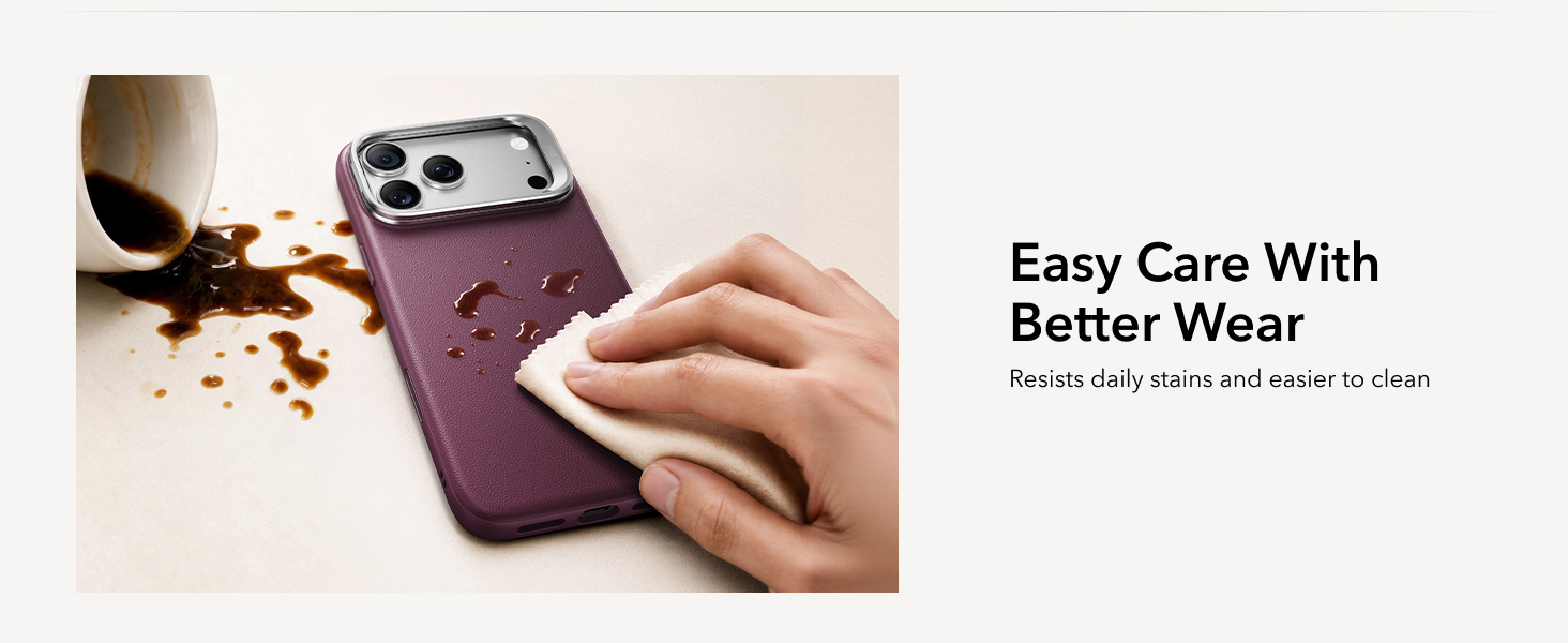 ESR Atelier Magnetic Flex Stand Case with Camera Control Button for iPhone 18/17 Series (Burgundy)