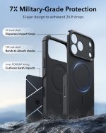 ESR Cyber Tough Magnetic Case with Camera Control Button for iPhone 18/17 Series (black)