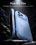 ESR iPhone 18 Pro Max Frosted Light Blue Case with Camera Control