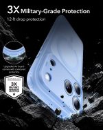 ESR iPhone 18 Pro Max Frosted Light Blue Case with Camera Control