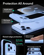 ESR iPhone 18 Pro Max Frosted Light Blue Case with Camera Control