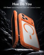 ESR iPhone 1817 Pro Max Frosted Orange Case with Camera Control