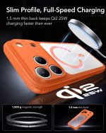 ESR iPhone 1817 Pro Max Frosted Orange Case with Camera Control