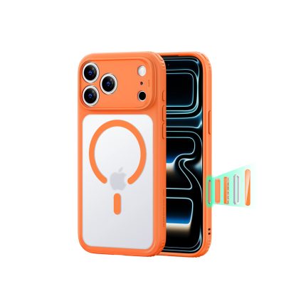 ESR Classic Hybrid Case with Camera Control Button for iPhone 18/17 Series Frosted Orange