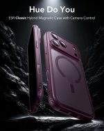 ESR iPhone 18/17 Pro Max Frosted Burgundy Case with Camera Control