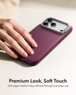 ESR Atelier Magnetic Flex Stand Case with Camera Control Button for iPhone 18/17 Series (Burgundy)