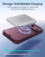 ESR Cyber Tough Magnetic Case with Camera Control Button for iPhone 18/17 Series (Burgundy)