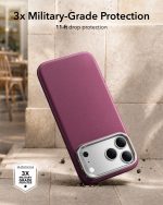 ESR Atelier Magnetic Flex Stand Case with Camera Control Button for iPhone 18/17 Series (Burgundy)