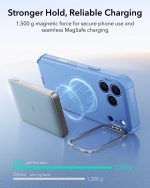 ESR Cyber Tough Magnetic Flex Stand Case with Camera Control Button for iPhone 18/17 Series (Frosted Light Blue) - Image 7