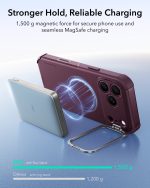 ESR Cyber Tough Magnetic Flex Stand Case with Camera Control Button for iPhone 18/17 Series (Deep Burgundy)