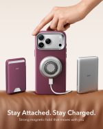 ESR Atelier Magnetic Flex Stand Case with Camera Control Button for iPhone 18/17 Series (Burgundy)