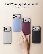 ESR Atelier Magnetic Flex Stand Case with Camera Control Button for iPhone 18/17 Series (Burgundy)