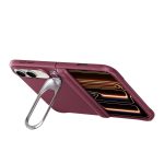 ESR Atelier Magnetic Flex Stand Case with Camera Control Button for iPhone Duo (Burgundy) - Image 2
